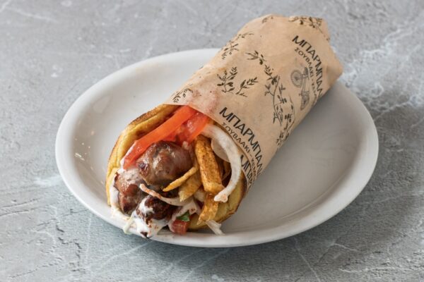 Τυλιχτό με Καλαμάκι Χοιρινό